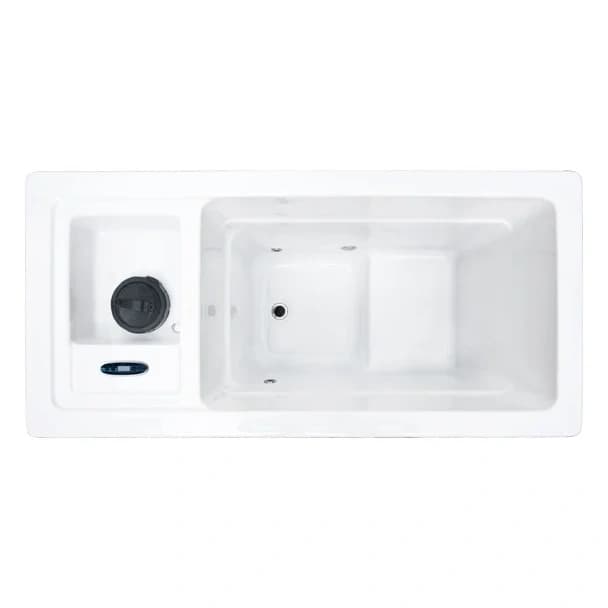 Bellagio Vastera Vinterköld cold plunge, official overhead product view on a white background