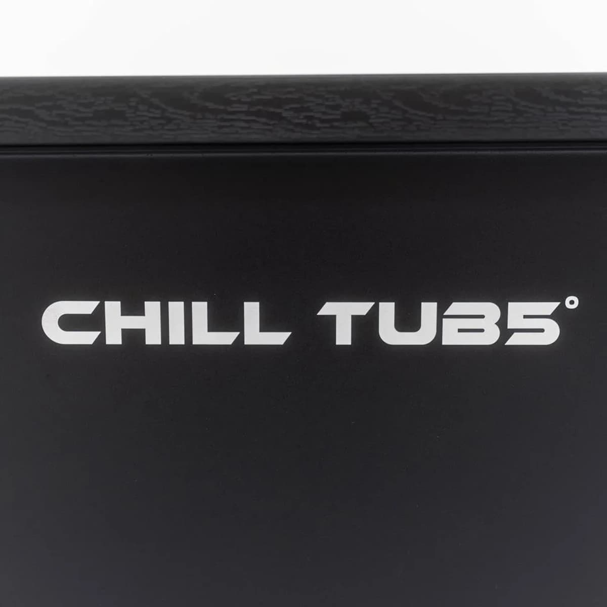 Chill Tubs branding on the Original cold plunge cabinet