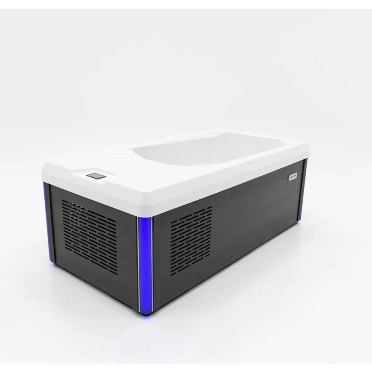 Chill Tubs Pro cabinet vents and blue corner lighting