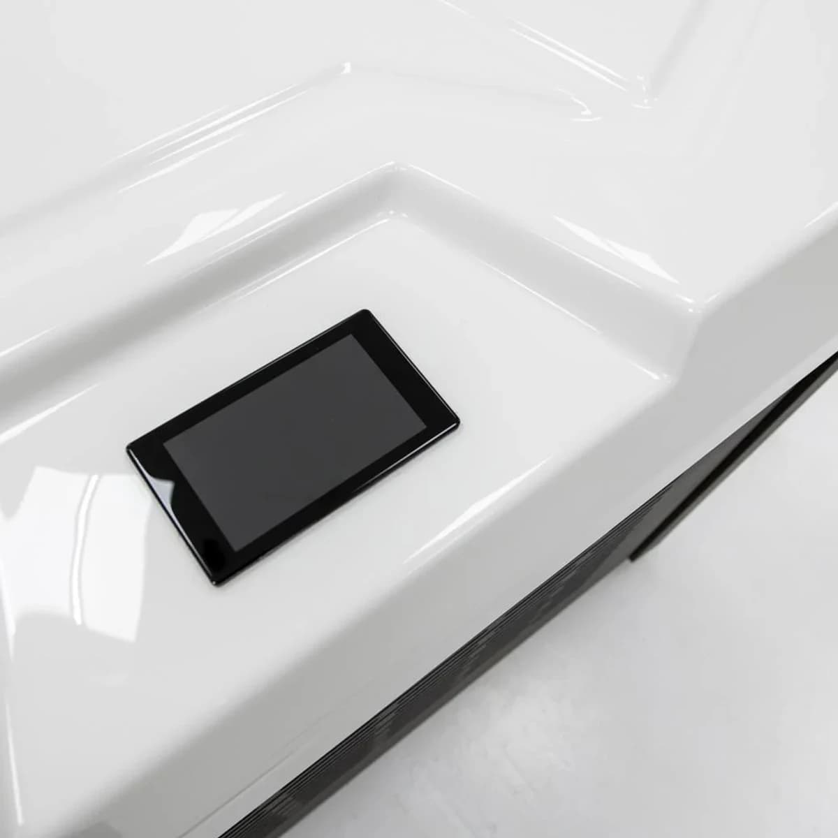 Close view of the Chill Tubs Pro touchscreen control panel