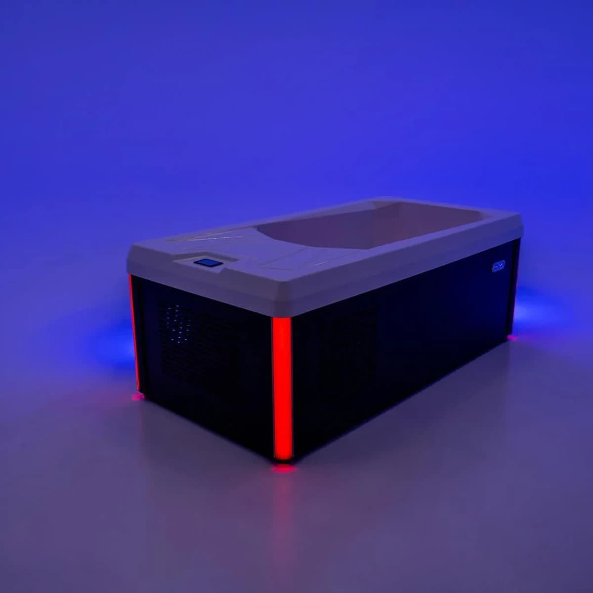 Chill Tubs Pro with red corner lighting