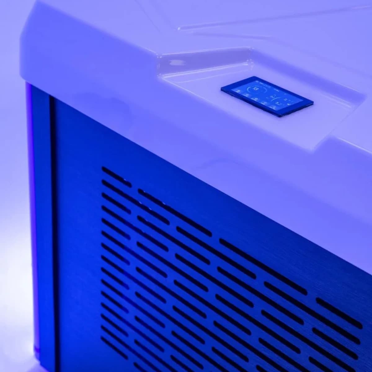 Pro cold plunge touchscreen and ventilation detail