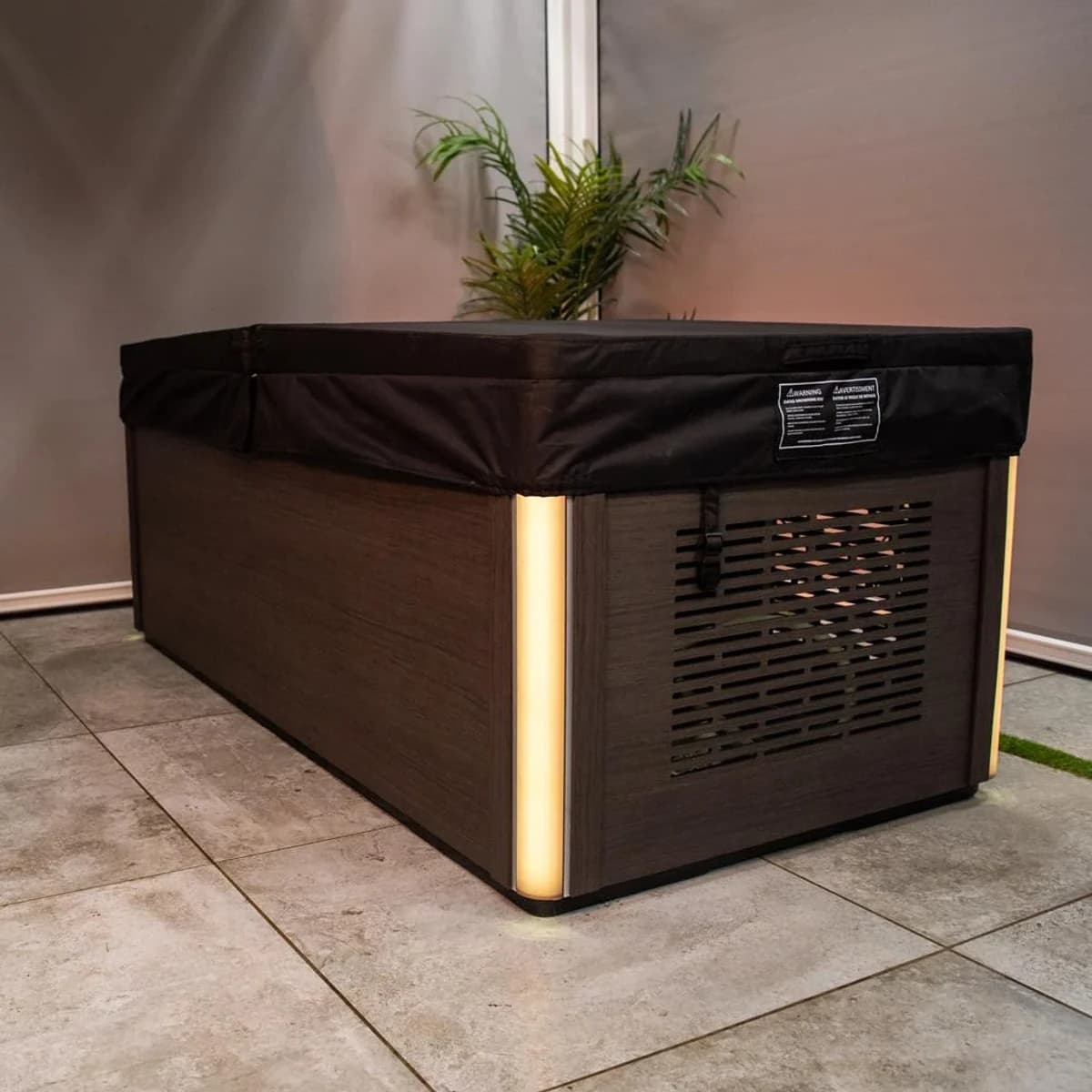 Covered Chill Tubs Pro in an indoor setting