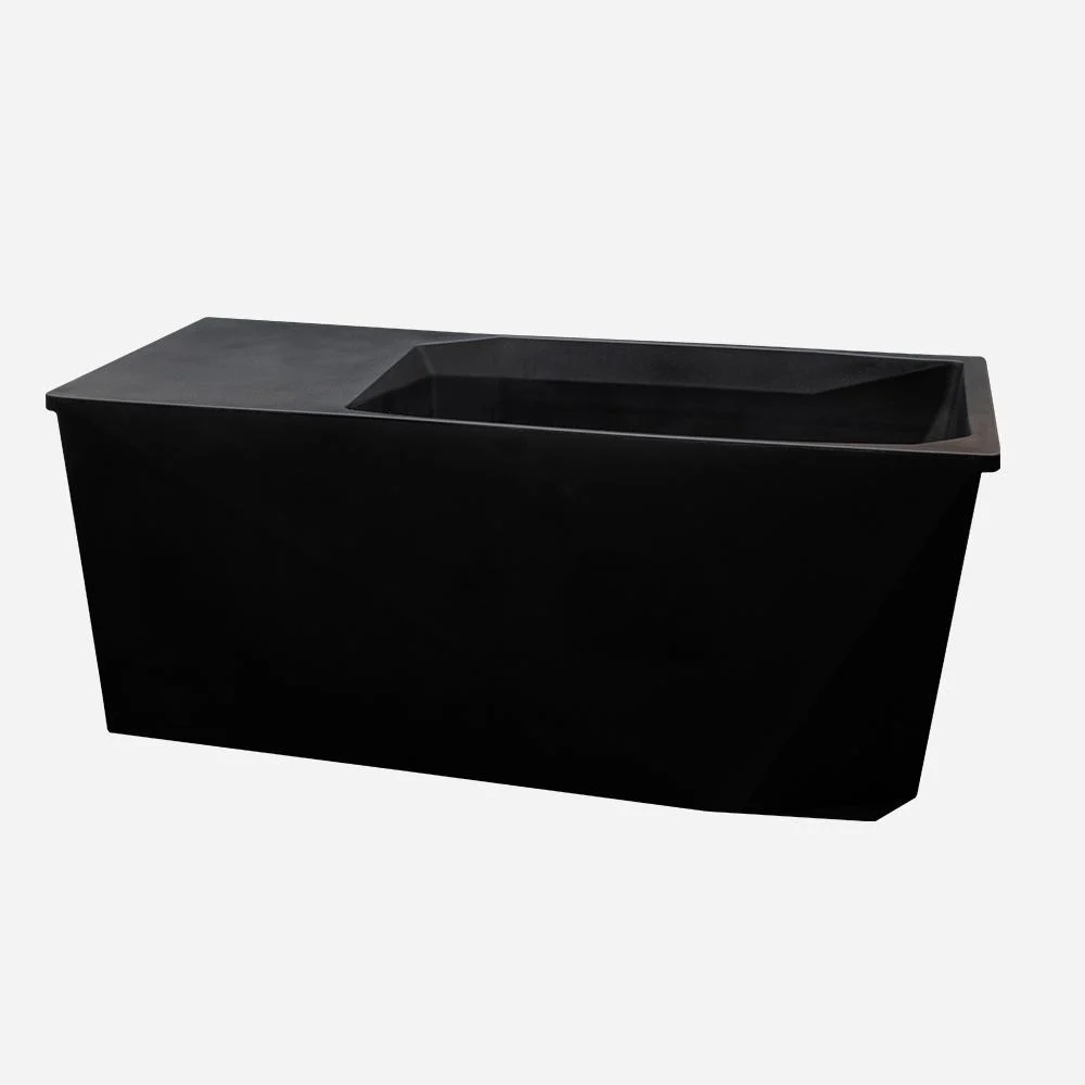 Angled side view of the complete Chill Tubs Lite on a white background