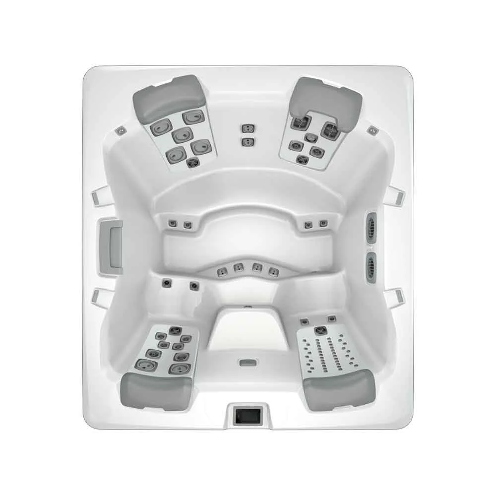 Bullfrog Spas A6 hot tub, official overhead product view on a white background