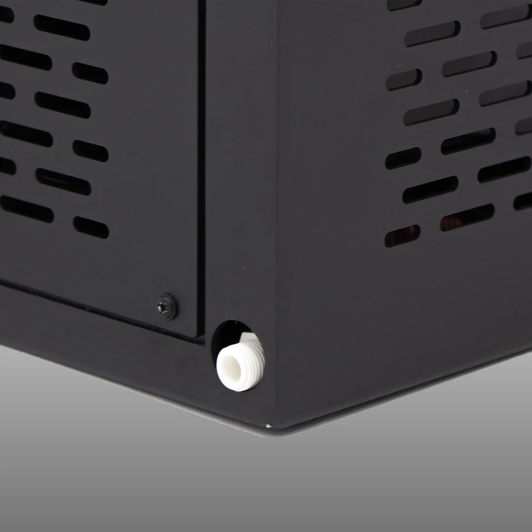 Drain connection on the Original cold plunge cabinet