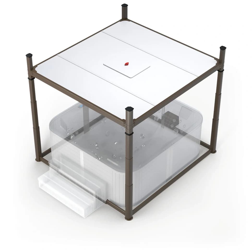 Covana Evolution automated spa cover, official raised product view
