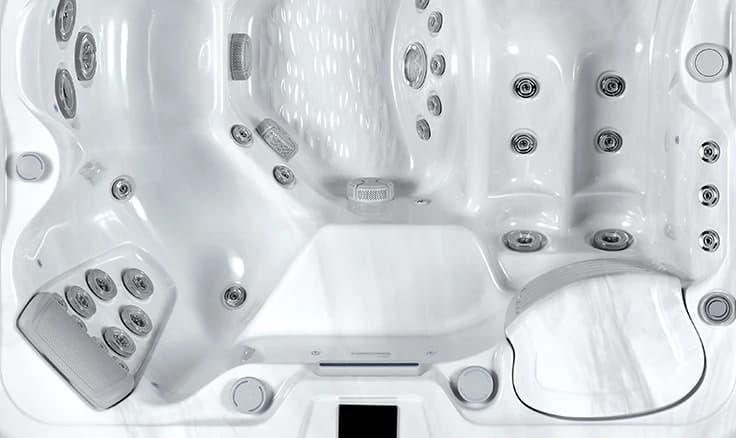 Olympus Ares seating detail, cropped from the official overhead photograph
