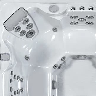 Olympus Athena adjustable jets and seat detail, cropped from the official overhead photograph