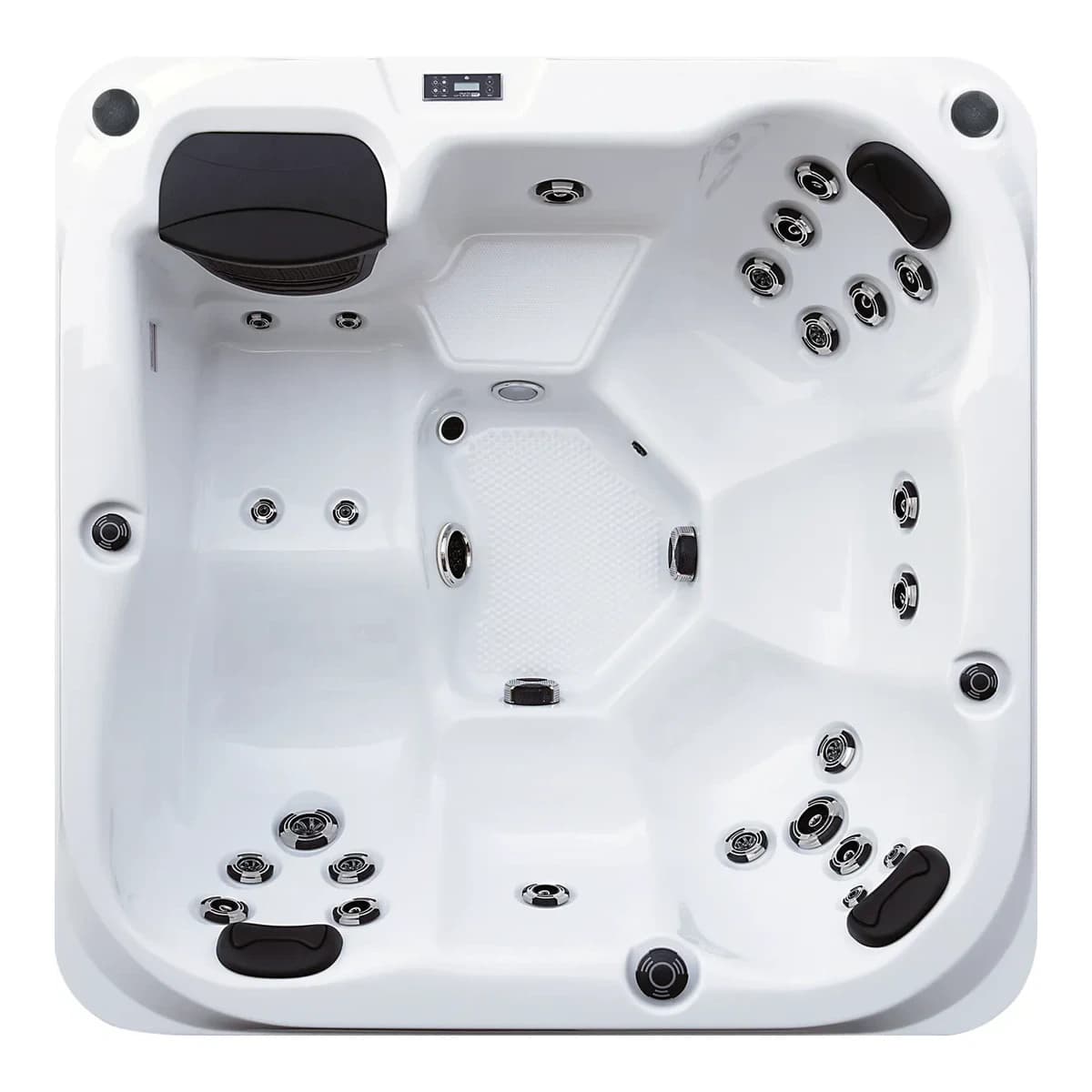 Platinum Spas Reims Hot Tub, empty top-down view showing the interior and jets on a white background