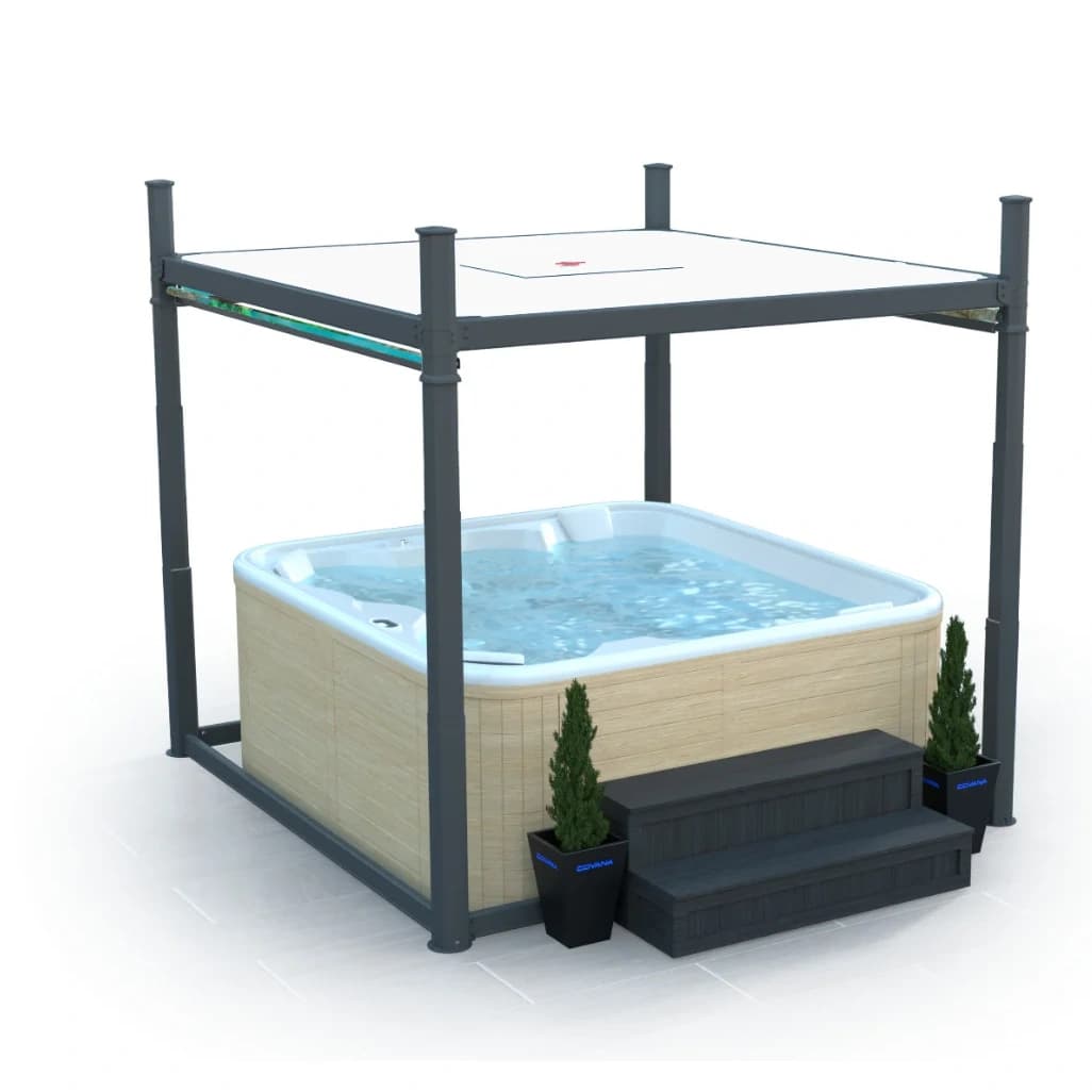 Covana Evolution automated spa cover, official product view on a white background