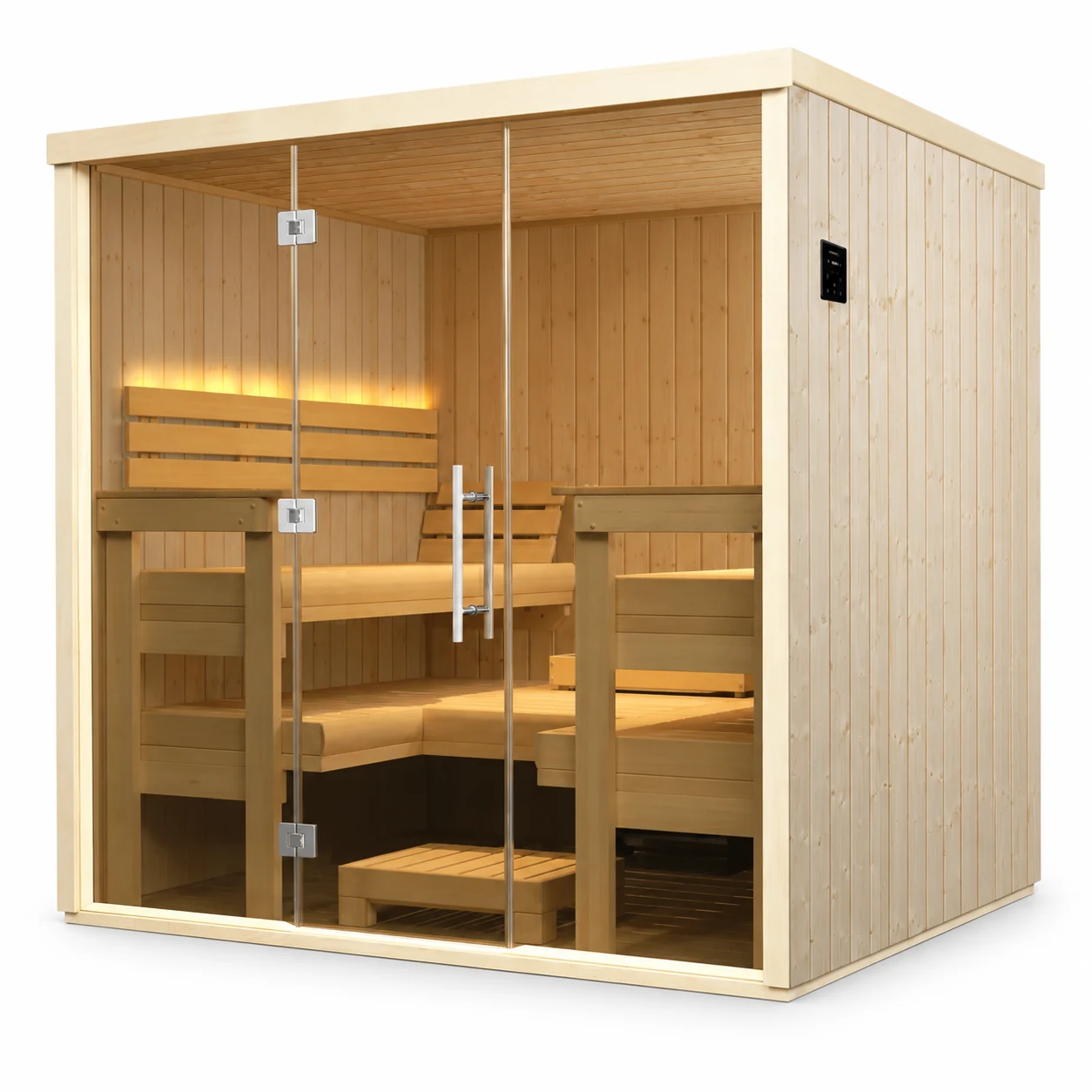 Finnleo Solace Sauna on a clean white background