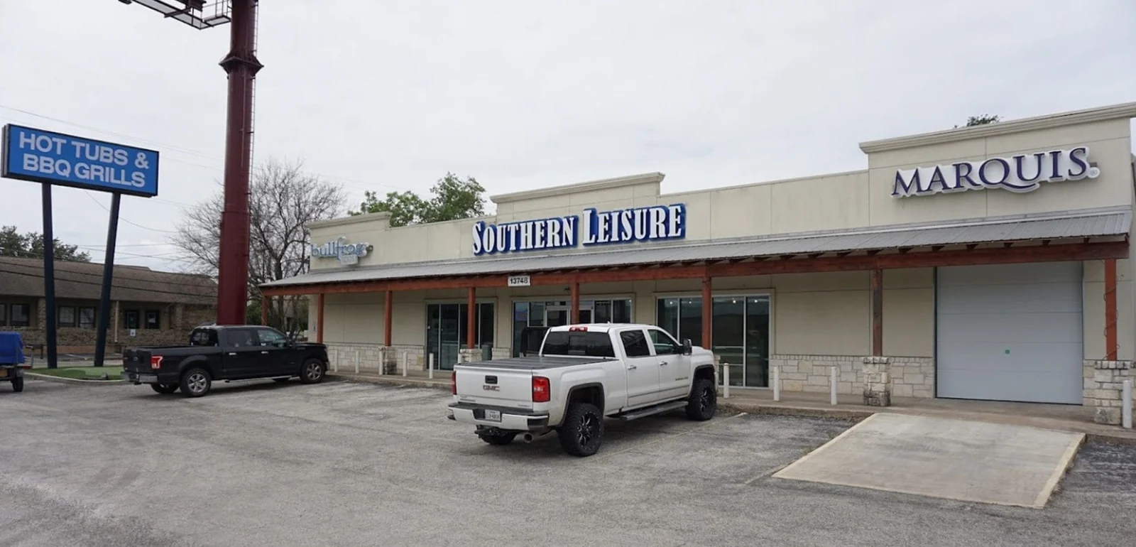 Southern Leisure Spas and Wellness storefront in Austin, Texas