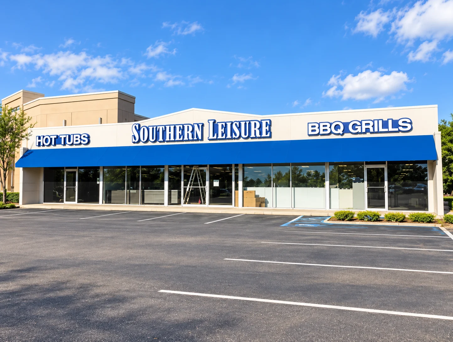 Southern Leisure Spas and Wellness showroom in Richardson, Texas