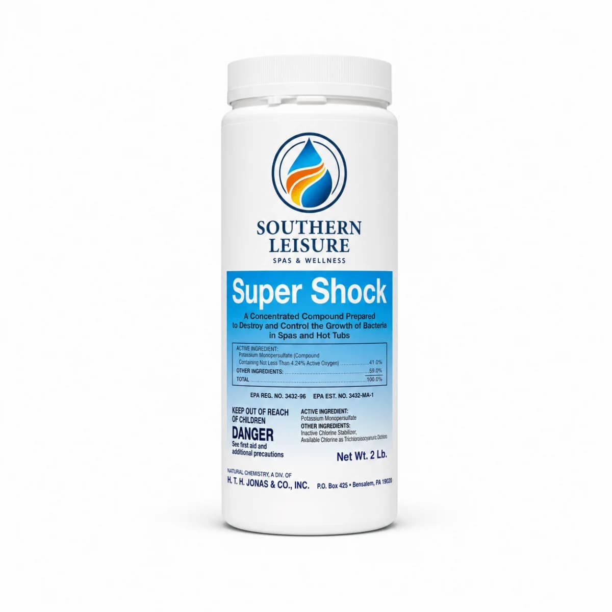 Southern Leisure Super Shock – Concentrated Dichlor Spa Sanitizer & Shock (2 lb.)