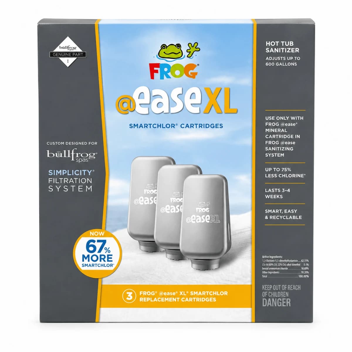 Bullfrog Spas Simplicity XL SmartChlor Replacement Cartridges – 3-Pack