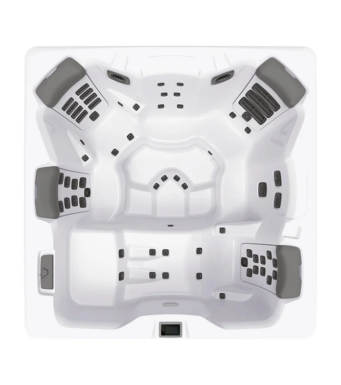 Bullfrog A8L viewed from above, showing its lounge seat along one side of the interior