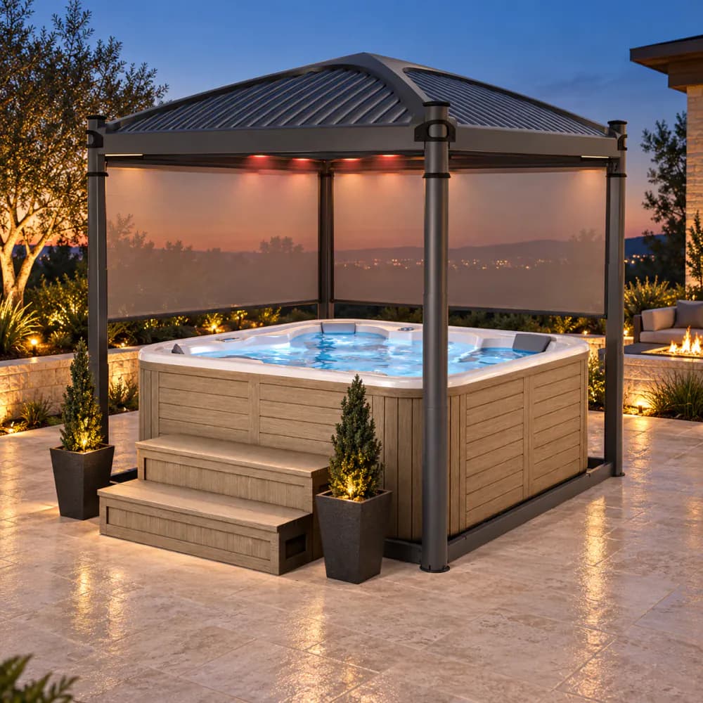 Oasis retractable privacy detail