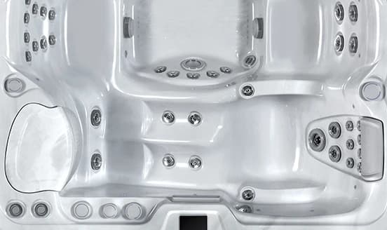 Olympus Athena seating detail, cropped from the official overhead photograph