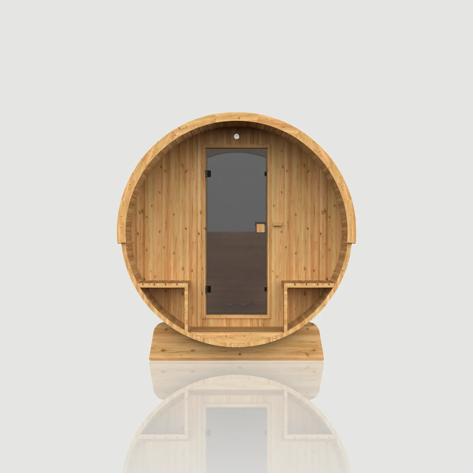 Hekla Barrel 210 sauna, Scandi finish, official product image