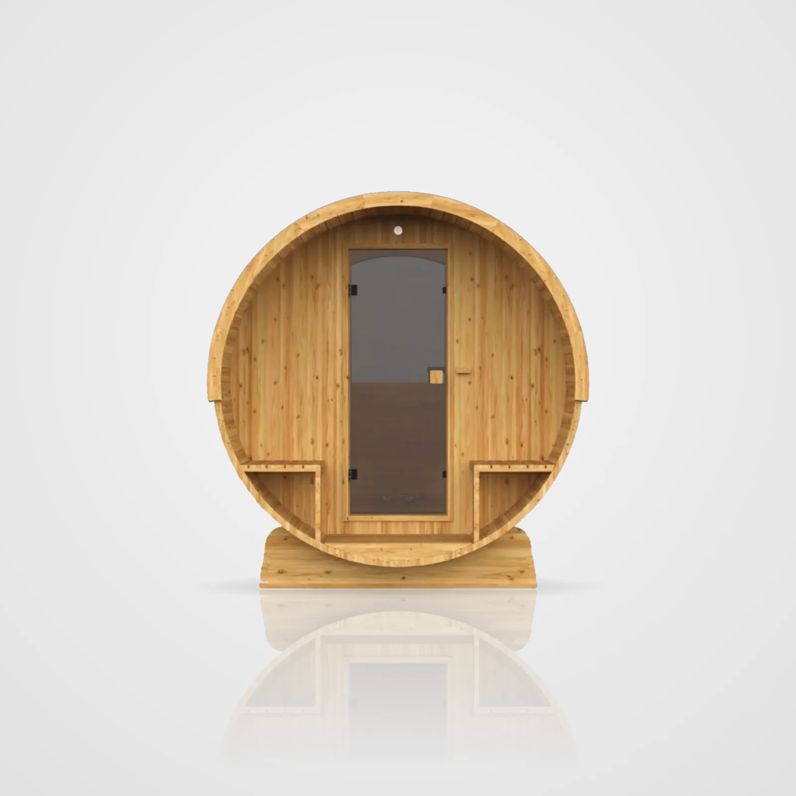 Hekla Barrel 250 sauna, Scandi finish, official product image