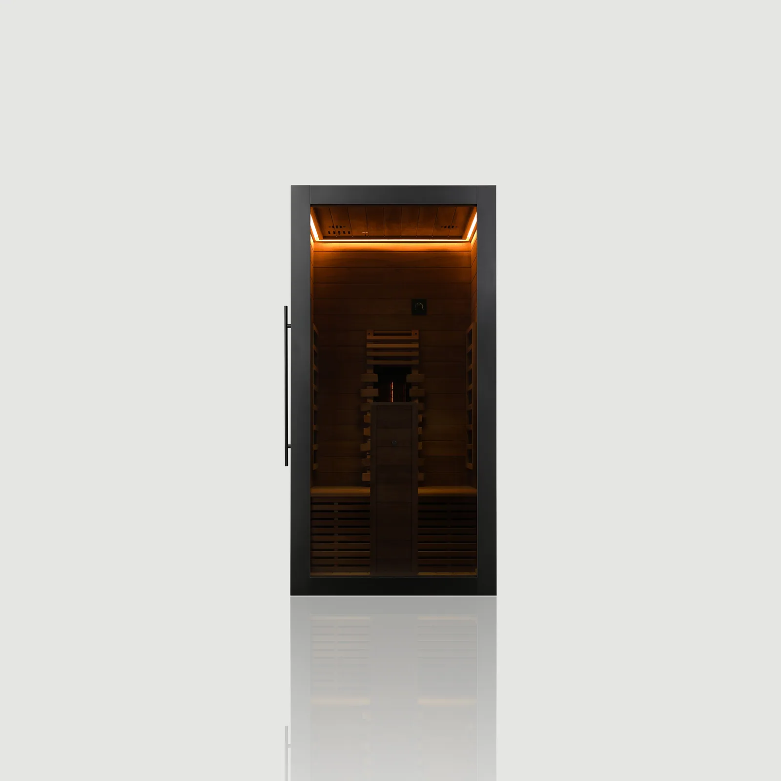 Hekla Infrared 100 sauna, Black finish, official product image
