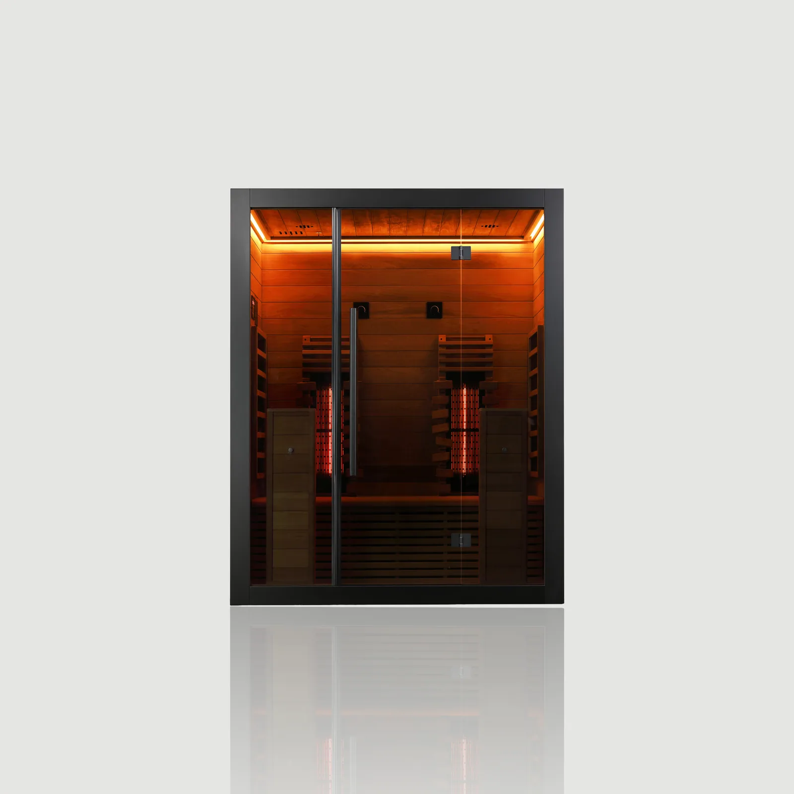 Hekla Infrared 160 sauna, Black finish, official product image