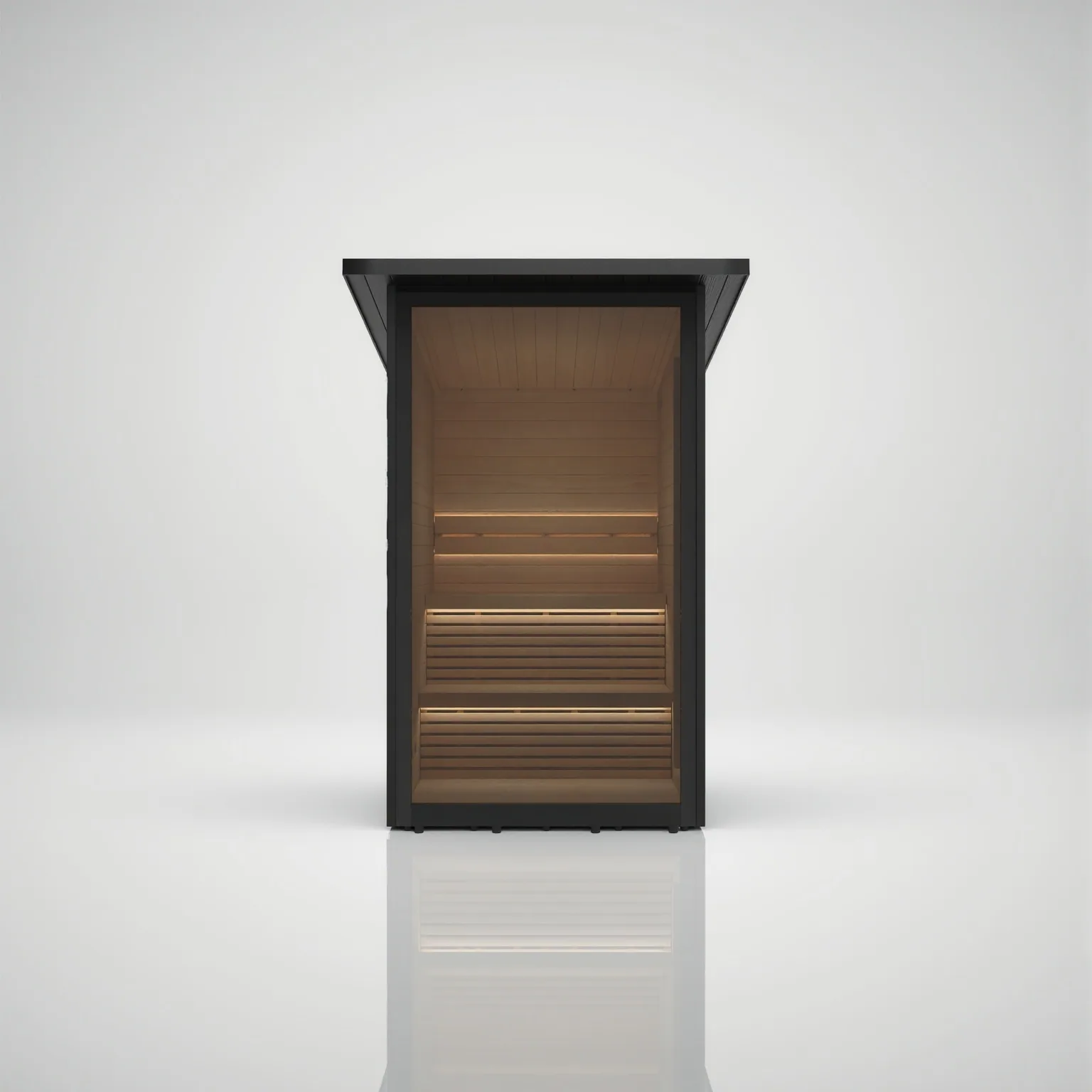 Hekla Mini Cabin sauna, Nero finish, official product image