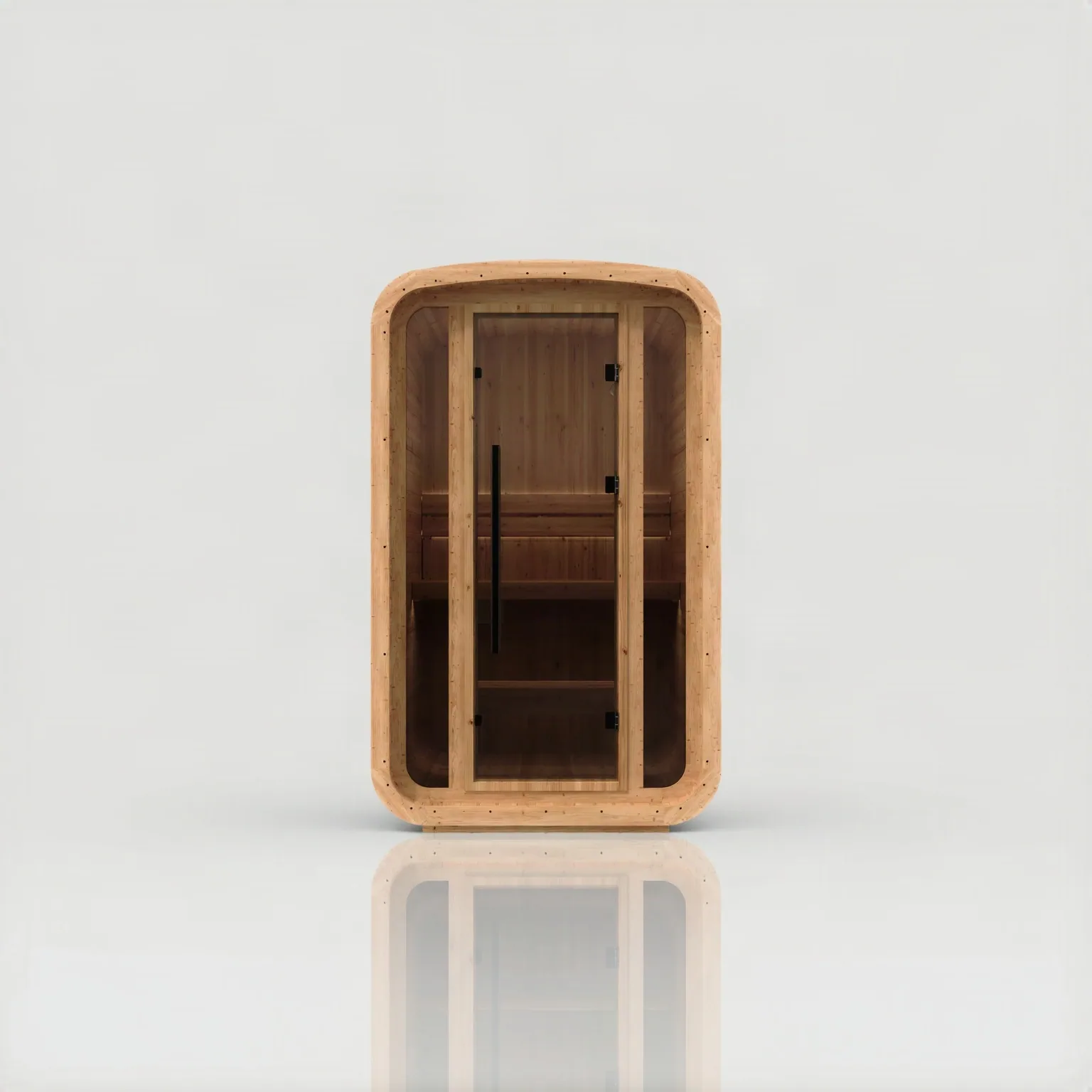 Hekla Mini Cube sauna, Scandi finish, official product image