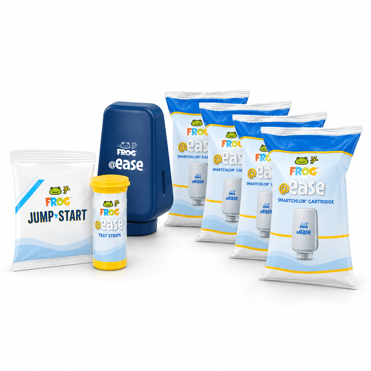 Bullfrog Spas Simplicity Regular Size 4-Month Supply Bundle in a reference-based product illustration