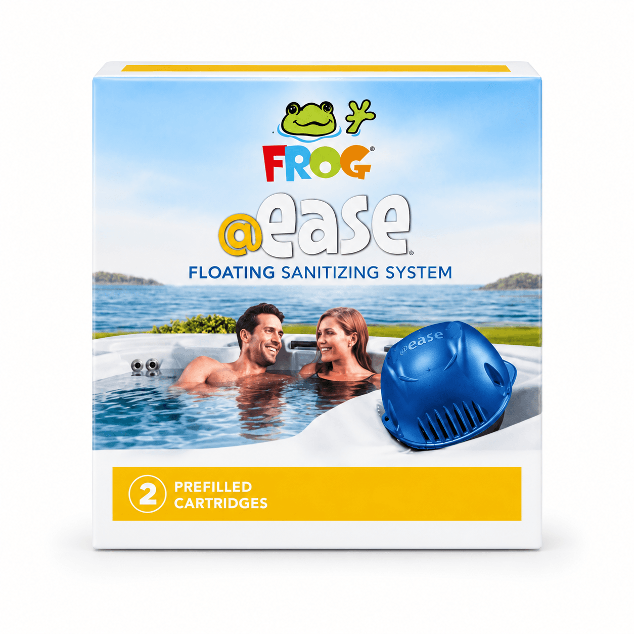 FROG @ease Floating System Kit – Hot Tubs Up to 600 Gallons in a reference-based product illustration