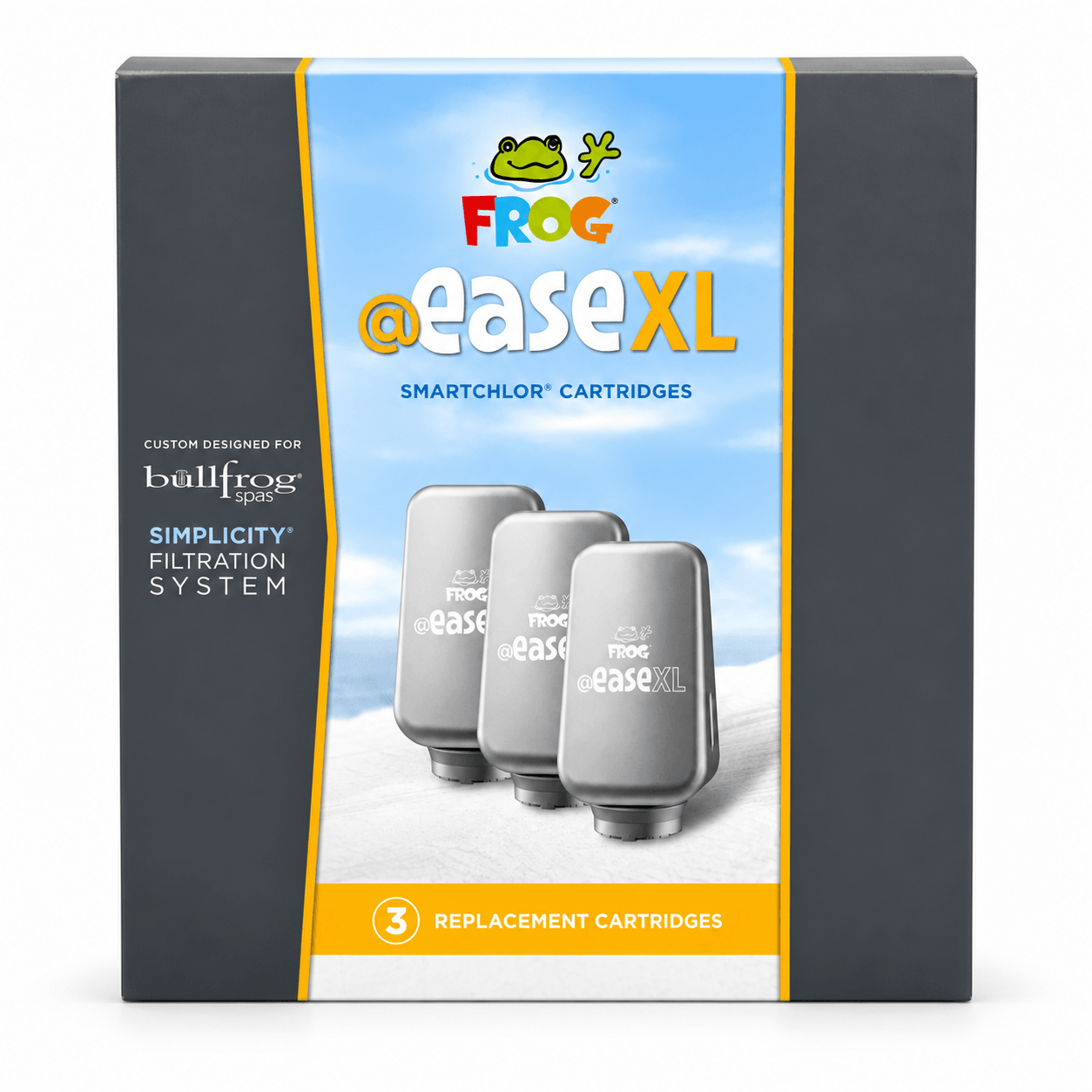 Bullfrog Spas Simplicity XL SmartChlor Replacement Cartridges – 3-Pack in a reference-based product illustration