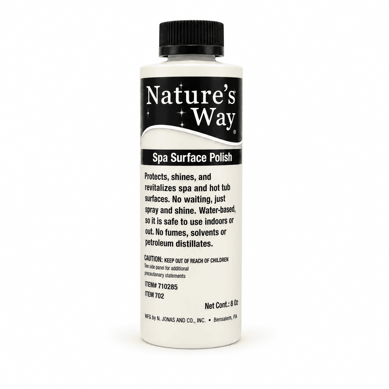 Nature’s Way Spa Surface Polish – 8 oz in a reference-based studio illustration