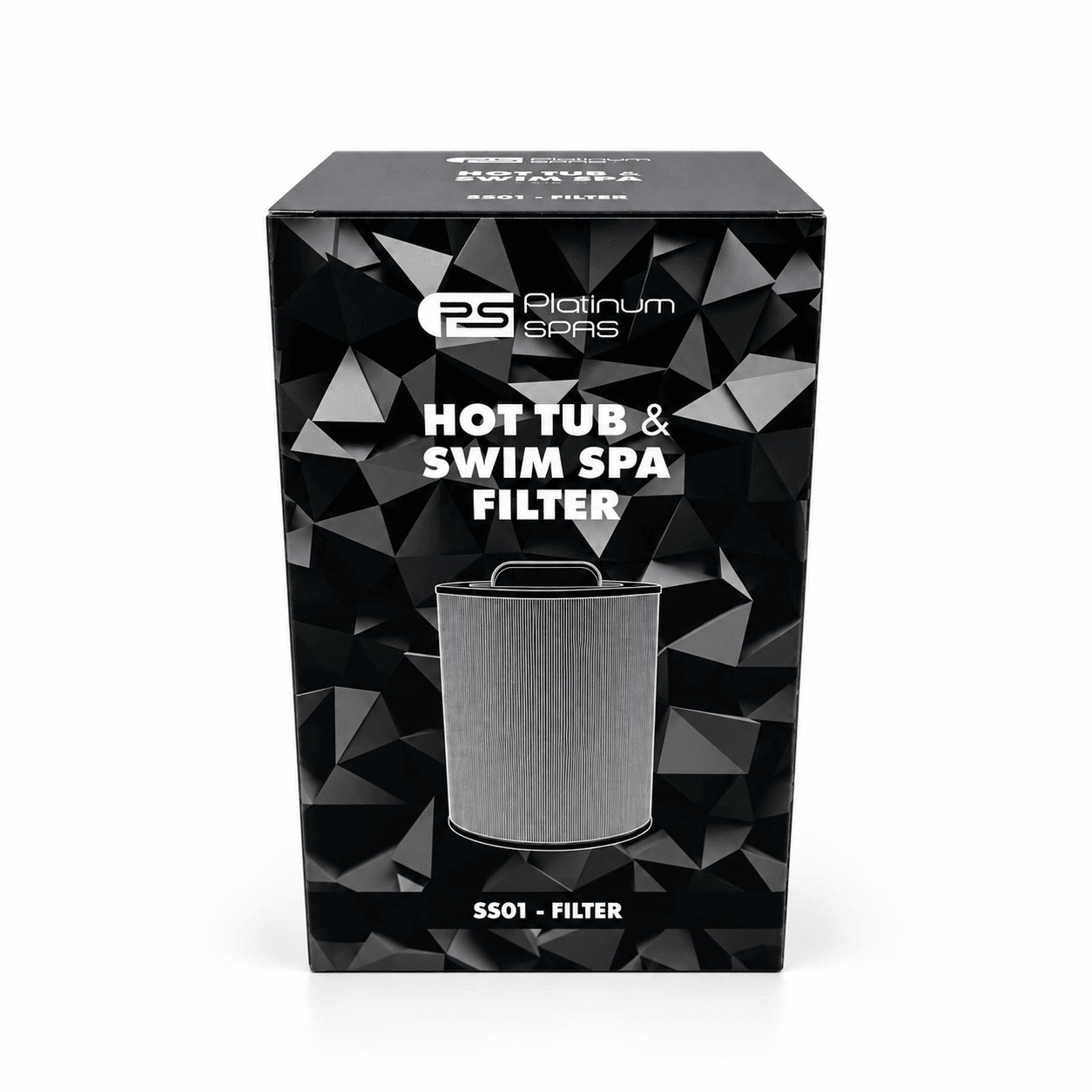 Platinum Spas SS01 Hot Tub & Swim Spa Filter – 50 Sq. Ft. Coarse Thread in a reference-based product illustration