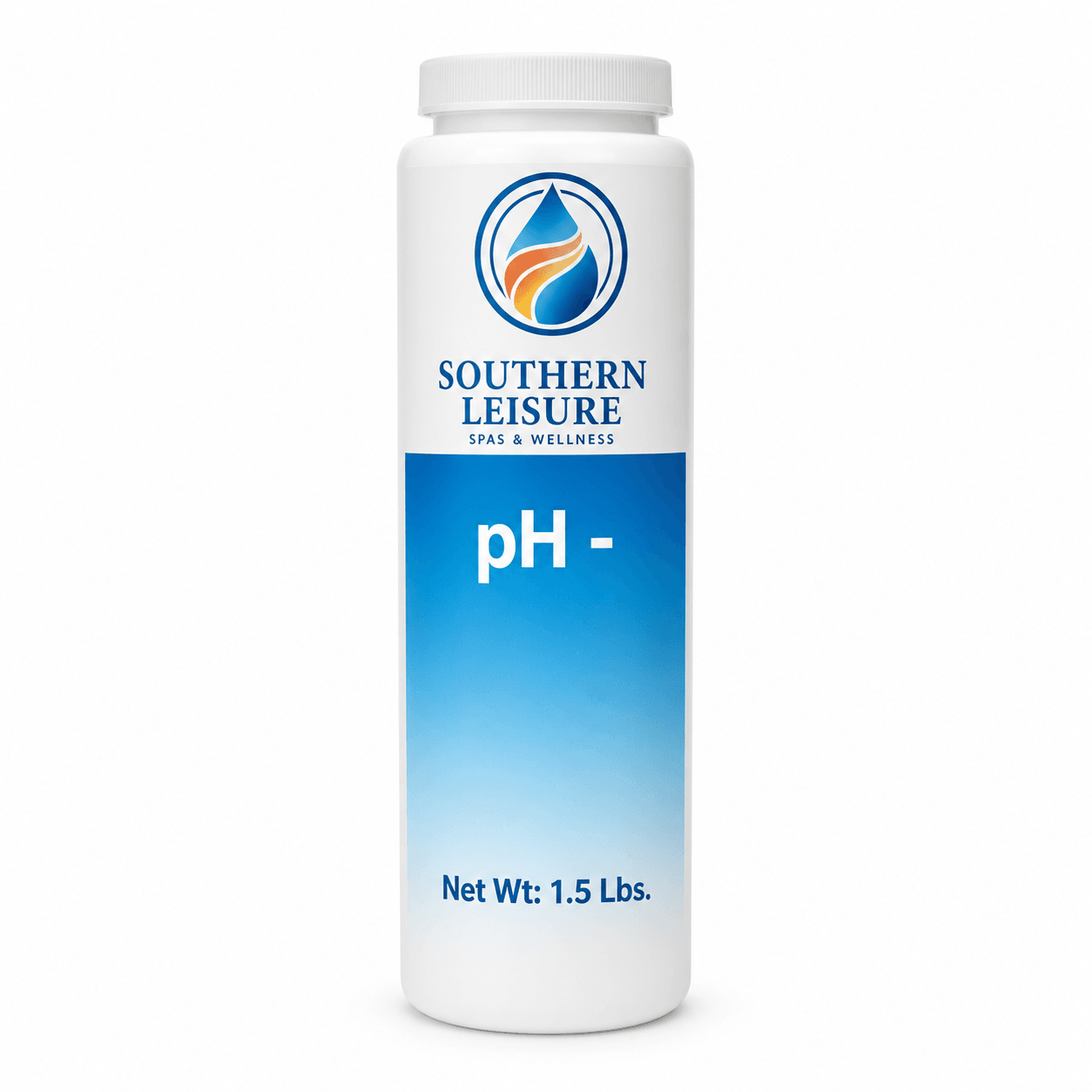 Southern Leisure pH Decreaser for Spas – 1.5 lb in a reference-based studio illustration