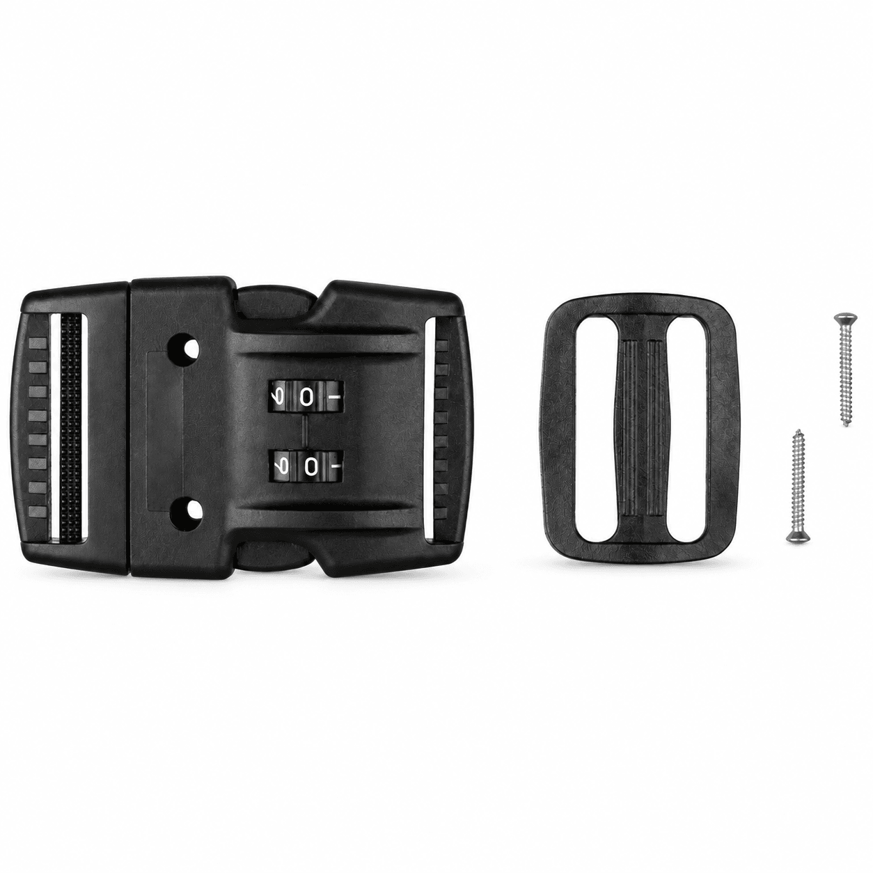 Wellis Buckle Kit with Number Combination Lock - 4 Pieces in a reference-based product illustration